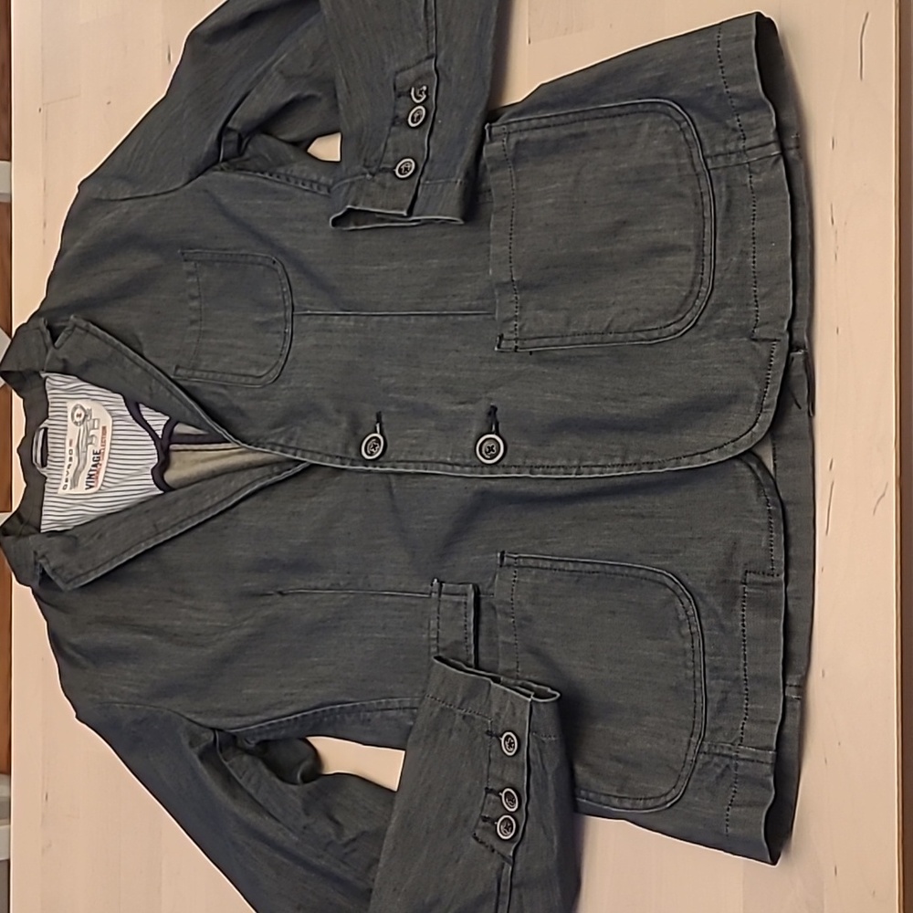 Devred 1902 Denim/Jean Blazer Jacket w/ Pockets Vintage Summer Collection